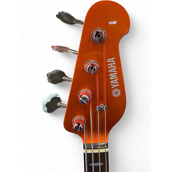 Used Yamaha BB414 Orange Metallic Electric Bass Guitar