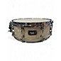 Used SJC Drums 13X5 Custom Snare Vintage White Pearl Drum thumbnail
