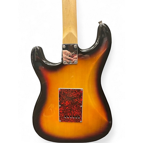 Used Squier Standard Stratocaster 3 Tone Sunburst Solid Body Electric Guitar