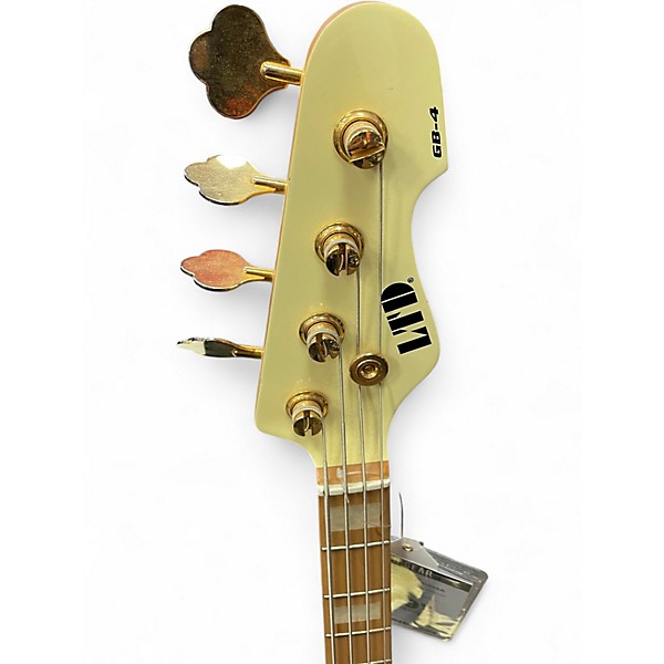 Used ESP gb4 Classic White Electric Bass Guitar