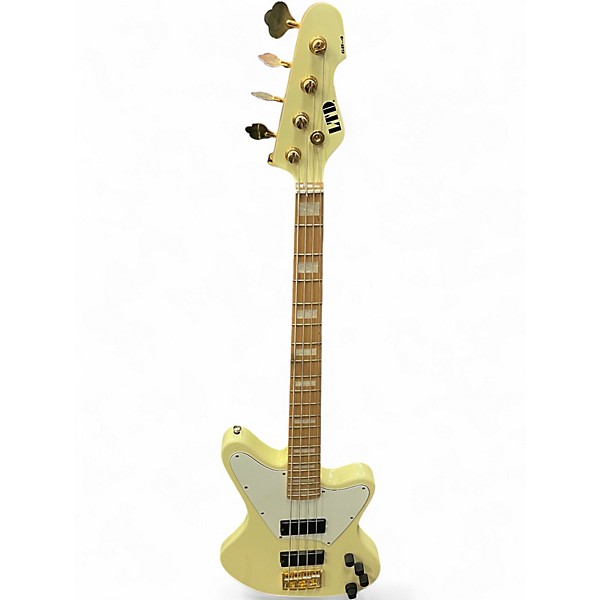Used ESP gb4 Classic White Electric Bass Guitar