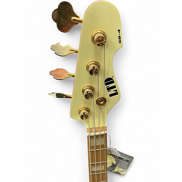 Used ESP gb4 Classic White Electric Bass Guitar