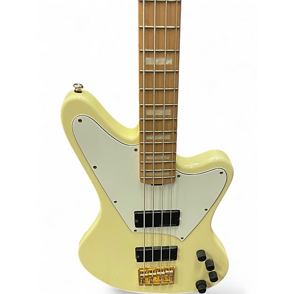 Used ESP gb4 Classic White Electric Bass Guitar