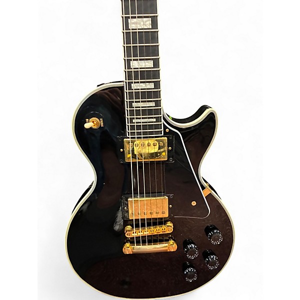 Used Epiphone Les Paul Custom Black Solid Body Electric Guitar