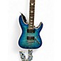 Used Schecter Guitar Research Omen Extreme 6 Ocean Blue Burst Solid Body Electric Guitar