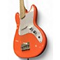Used Squier Bronco tahitian coral Electric Bass Guitar