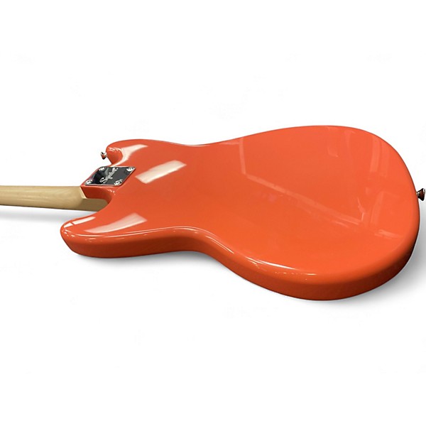 Used Squier Bronco tahitian coral Electric Bass Guitar