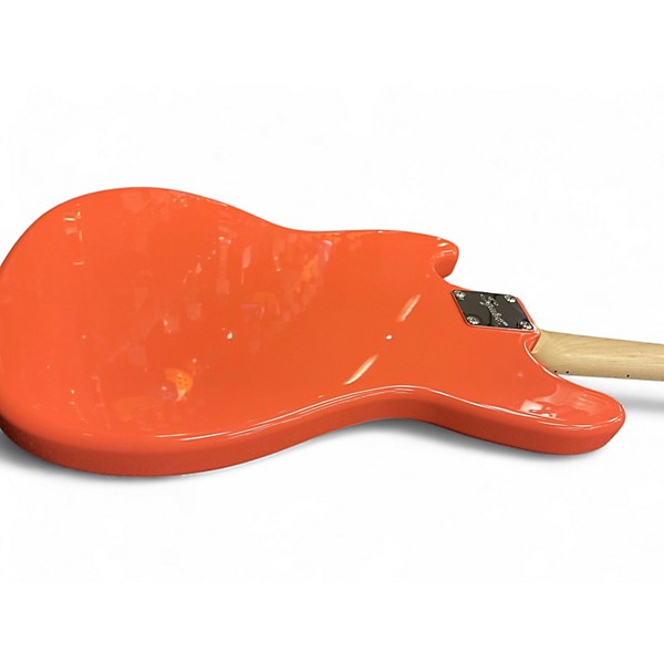 Used Squier Bronco tahitian coral Electric Bass Guitar