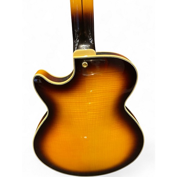 Used D'Angelico EX-SS 2 Tone Sunburst Hollow Body Electric Guitar