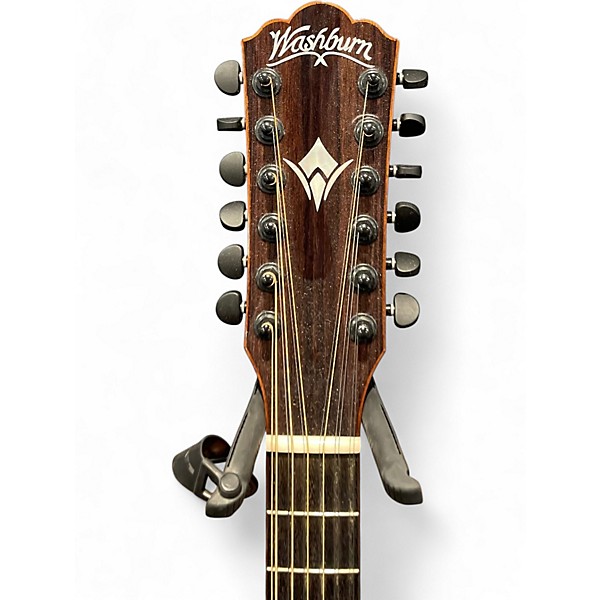 Used Washburn WCG15SCE12 Natural 12 String Acoustic Electric Guitar