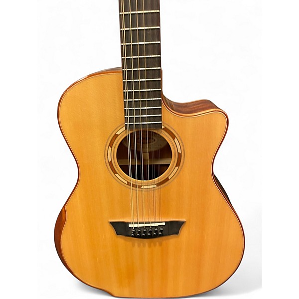 Used Washburn WCG15SCE12 Natural 12 String Acoustic Electric Guitar