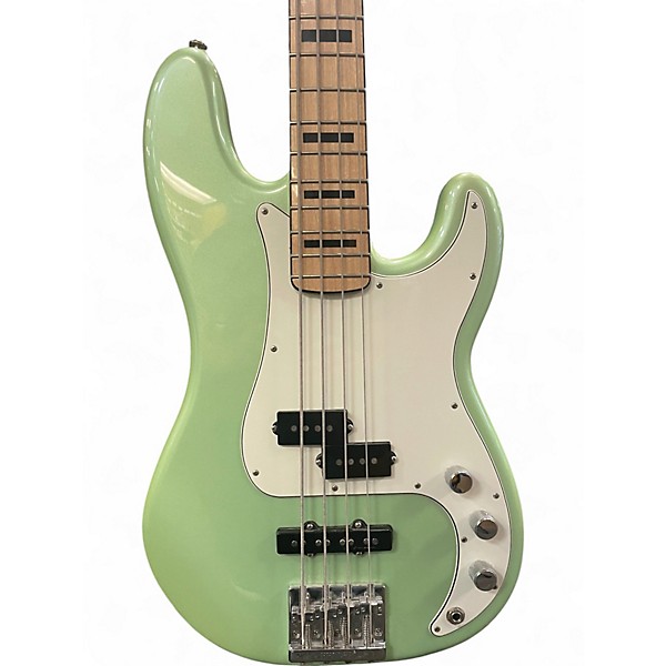 Used Fender Deluxe Precision Bass Special Mint Green Electric Bass Guitar