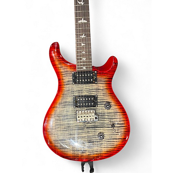 Used PRS SE Custom 24 Crimson Red Trans Solid Body Electric Guitar