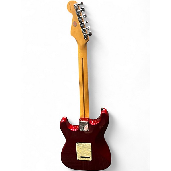 Used Fender Lone Star Stratocaster Candy Apple Red Solid Body Electric Guitar