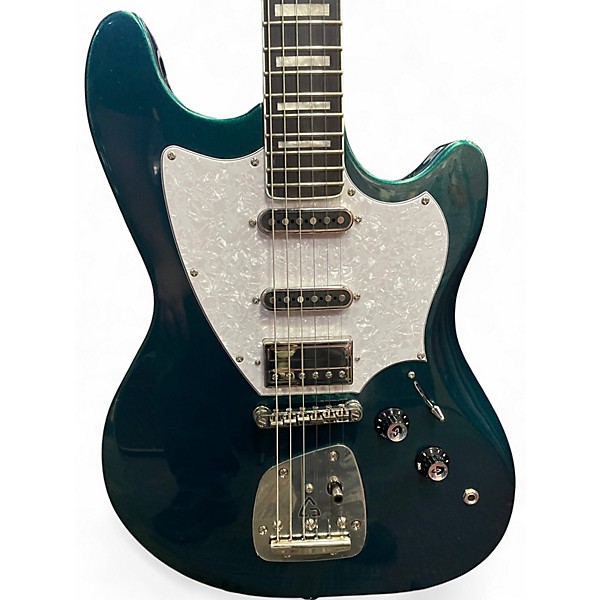 Used Guild Surfliner Deluxe Evergreen Metalic Solid Body Electric Guitar