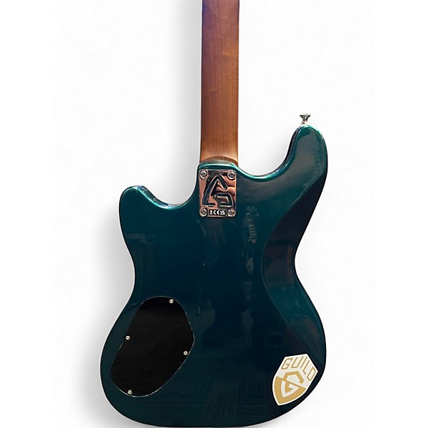 Used Guild Surfliner Deluxe Evergreen Metalic Solid Body Electric Guitar