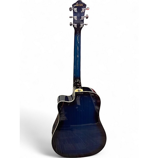 Used Ibanez V70CE Blue Burst Acoustic Electric Guitar