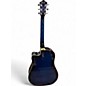 Used Ibanez V70CE Blue Burst Acoustic Electric Guitar