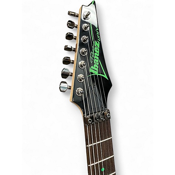 Used Ibanez UV70 Universe Steve Vai Signature 7 String Cosmo Black Solid Body Electric Guitar