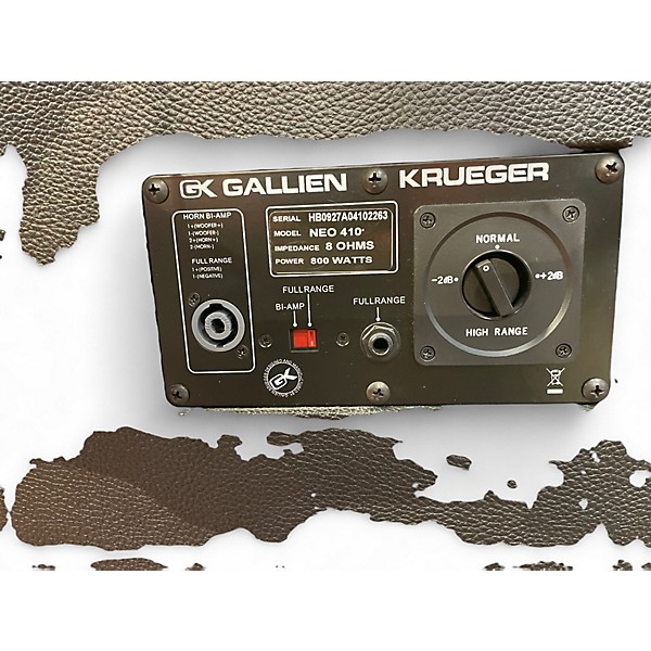 Used Gallien-Krueger Neo 410 800W 8Ohm 4x10 Bass Cabinet