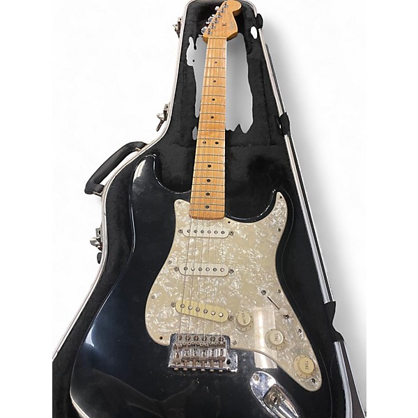 Used Fender Standard Stratocaster Black Solid Body Electric Guitar