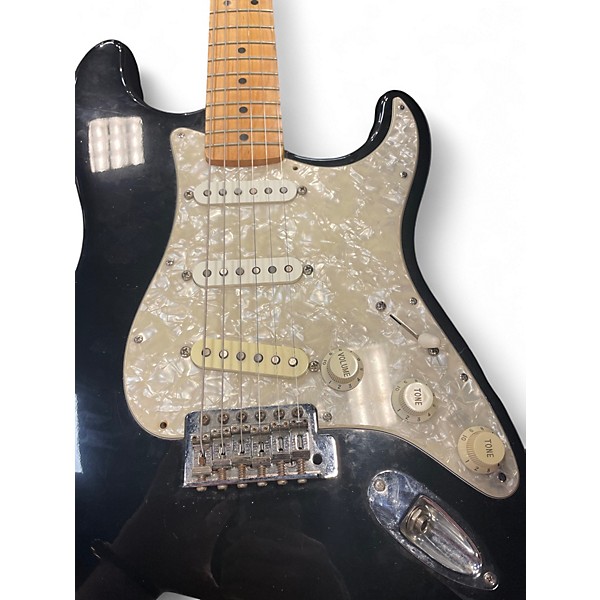 Used Fender Standard Stratocaster Black Solid Body Electric Guitar