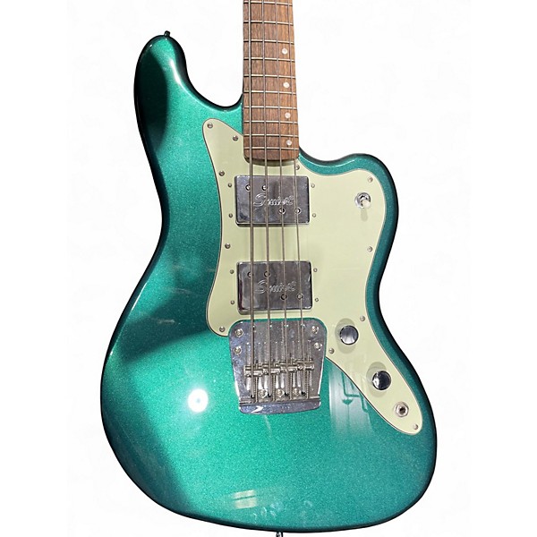 Used 2023 Squier PARANORMAL RASCAL BASS HH Sherwood Green Electric Bass Guitar