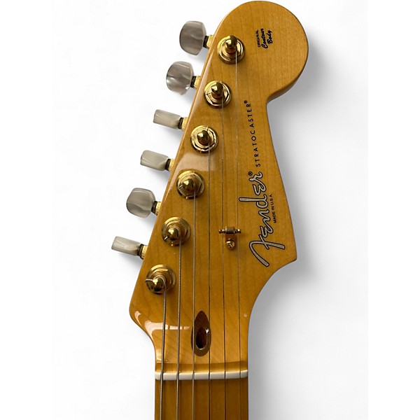 Used Fender 60th Anniversary American Standard Stratocaster 2 Tone Sunburst Solid Body Electric Guitar