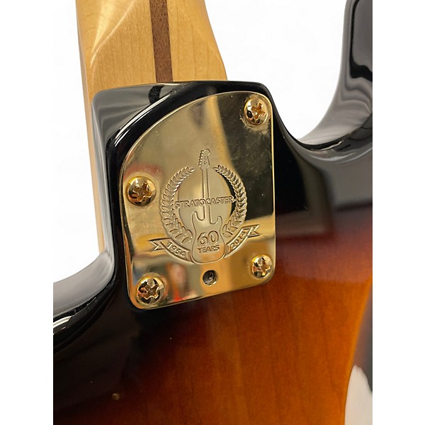 Used Fender 60th Anniversary American Standard Stratocaster 2 Tone Sunburst Solid Body Electric Guitar