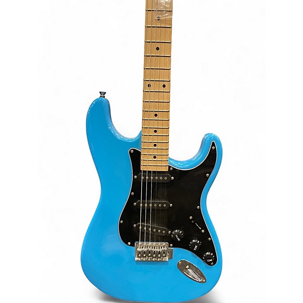 Used Glarry GST Light Blue Solid Body Electric Guitar