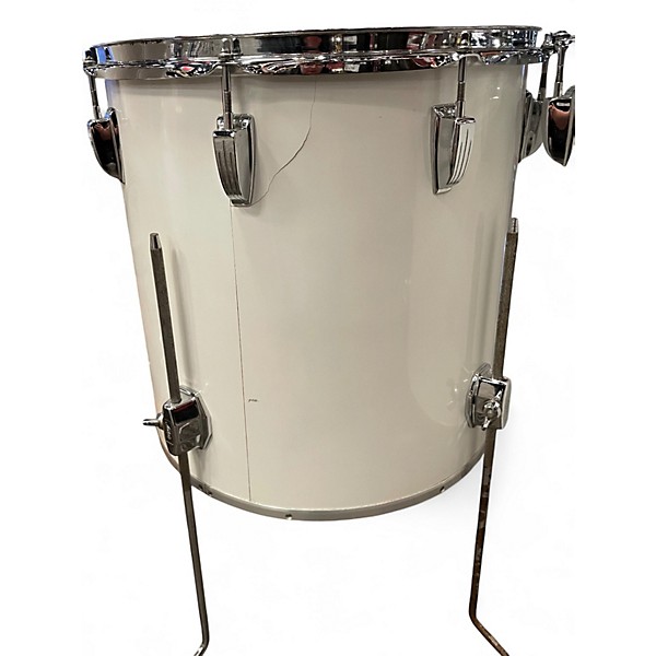 Used 1970s Ludwig 6 Piece 6pc Concert Toms Pearl White Drum Kit