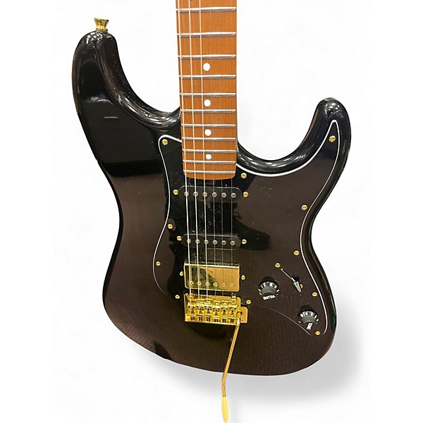 Used Jet  JS400 Black and Gold Solid Body Electric Guitar