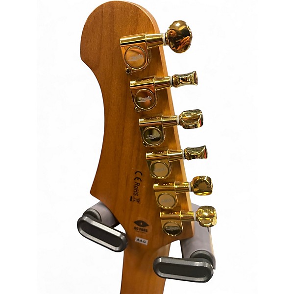 Used Jet  JS400 Black and Gold Solid Body Electric Guitar