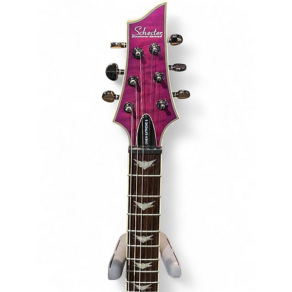Used Schecter Guitar Research Omen Extreme 6 MAGENTA Solid Body Electric Guitar