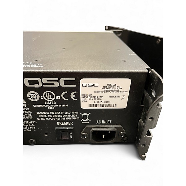 Used QSC GX7 Power Amp