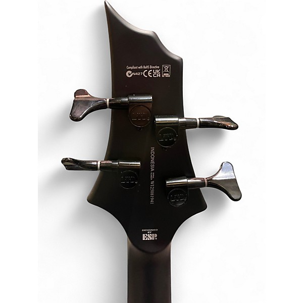 Used ESP LTD TA-604FRX Matte black Electric Bass Guitar