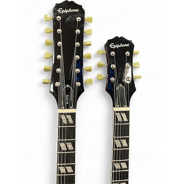 Used Epiphone G1275 Double Neck Candy Apple Red Solid Body Electric Guitar