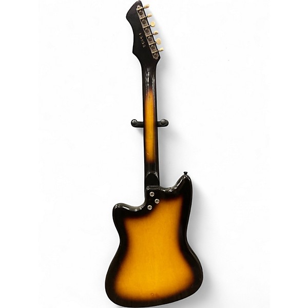 Vintage 1960s Harmony H14 BOBKAT Tobacco Burst Solid Body Electric Guitar
