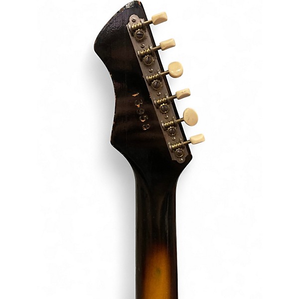 Vintage 1960s Harmony H14 BOBKAT Tobacco Burst Solid Body Electric Guitar