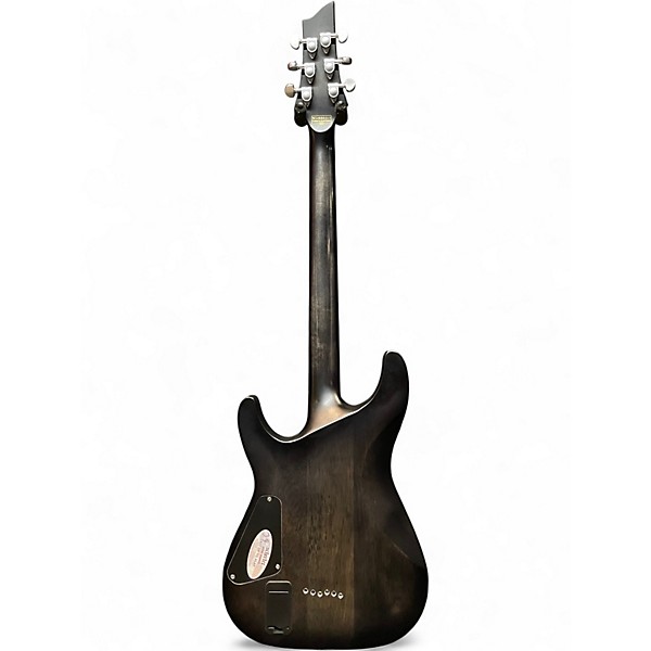 Used Schecter Guitar Research C1 Platinum Trans Black Solid Body Electric Guitar