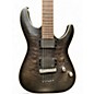 Used Schecter Guitar Research C1 Platinum Trans Black Solid Body Electric Guitar