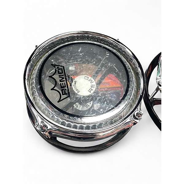 Used Remo 3 Piece Rototom Chrome Roto Toms