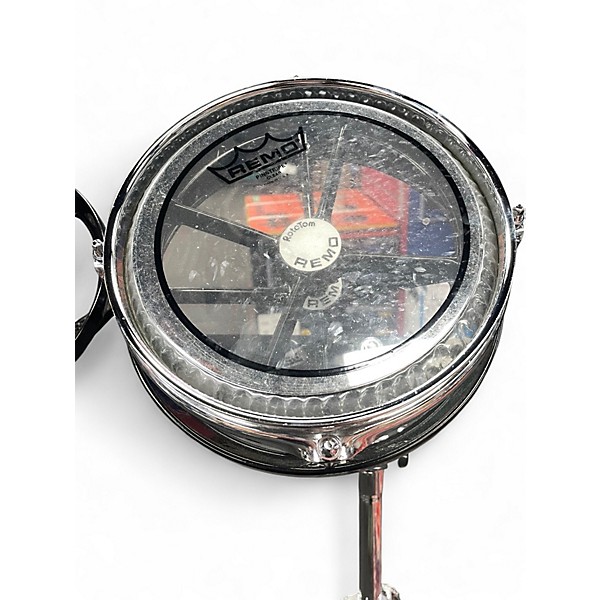 Used Remo 3 Piece Rototom Chrome Roto Toms