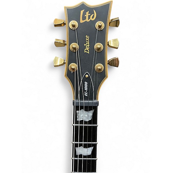 Used ESP LTD EC1000 Deluxe Black Solid Body Electric Guitar