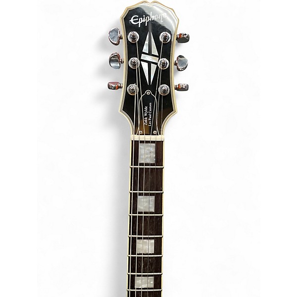 Used Epiphone ZAKK WYLDE LES PAUL CUSTOM BUZZSAW ORANGE Solid Body Electric Guitar