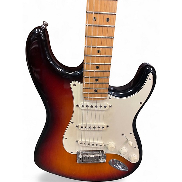 Used Fender American Standard Stratocaster 3 Tone Sunburst Solid Body Electric Guitar