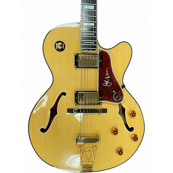 Used Epiphone Joe Pass Emperor Natural Hollow Body Electric Guitar