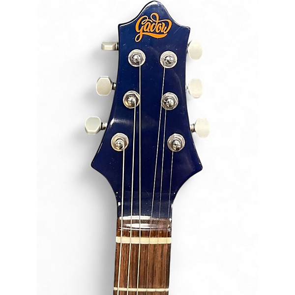 Used Gadow Standard Single Trans Blue Solid Body Electric Guitar