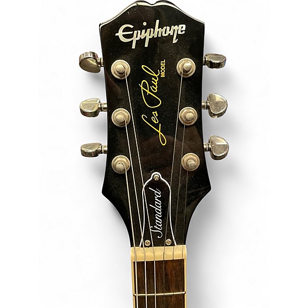Used Epiphone Les Paul Standard Black Solid Body Electric Guitar