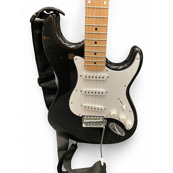 Used Silvertone SS11 Black Solid Body Electric Guitar